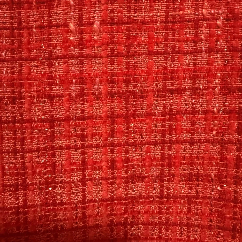 New York&Company Women's Tweed Red Blazer Holiday ‎ Size XL